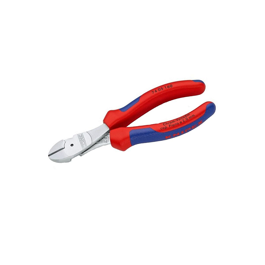 Кусачки боковые особой мощности KNIPEX, хромированные, 160 mm, KN-7405160 в Твери