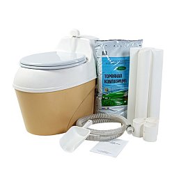 Биотуалет торфяной (компостный) Piteco 506 для загородного дома (с крышкой)