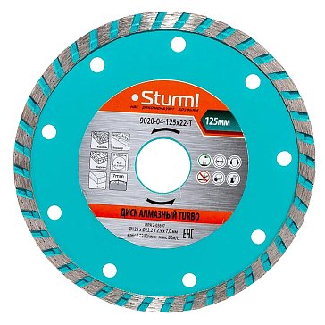 Изображение товара Диск алмазный Sturm 9020-04-125x22-T