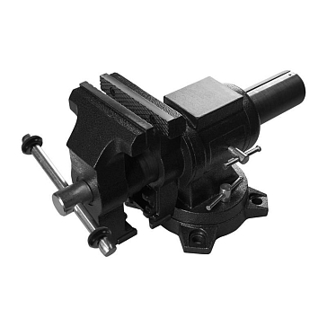 Изображение товара Профессиональные слесарные тиски Berger BG1340 с поворотным основанием и заменяемыми губками