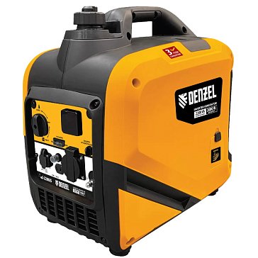 Изображение товара Генератор инверторный Denzel GS-2200iS 94713, 2,2 кВт, 230 В, закрытый корпус, ручной старт