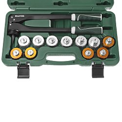 Расширитель-калибратор для муфт под пайку труб из цветного металла Kraftool 23650-H12, d 10,12,15,18,22,28мм, 1/4",3/8",1/2",5/8",3/4", бокс