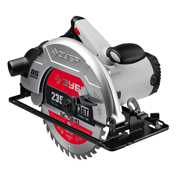 Изображение товара Пила дисковая Зубр ПД-85 мощностью 2200 Вт с диаметром диска 235 мм