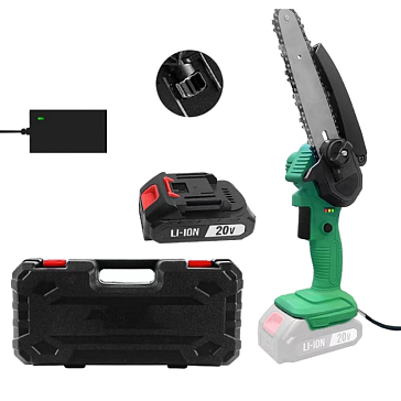 Изображение товара Пила цепная аккумуляторная Zitrek GreenSaw 20 Extra power 082-1851-1 (Li-ion 1x20В, 4,0 Ач, ЗУ, кейс)