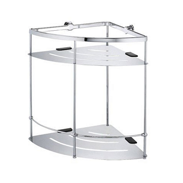 Изображение товара Металлическая полка WasserKRAFT K-522 9060670, угловая, двойная