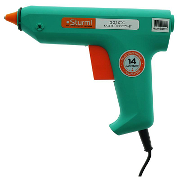 Изображение товара Клеевой пистолет Sturm GG2470C1 с защитой от капель и скобой-подставкой