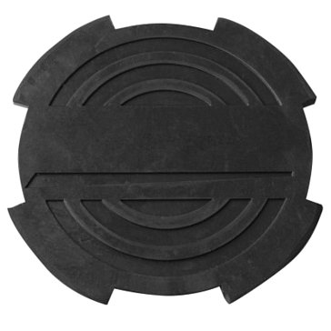 Изображение товара Опора резиновая для подкатных домкратов Ombra OHT1003 055570, с отбортовкой, D-116 мм, Н-18 мм