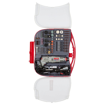 Изображение товара Набор мини-насадок с гравером Зубр ЗГ-130ЭК H219 219 предметов 130 Вт бытовой