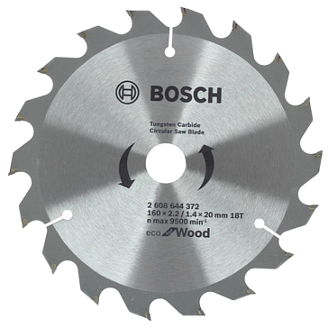Изображение товара Пильный диск Bosch ECO WOOD 2.608.644.372 (160x20 мм)