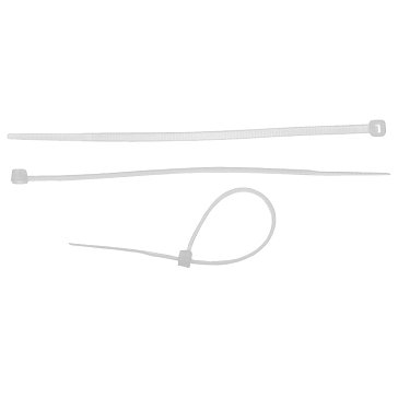 Изображение товара Хомуты нейлоновые белые Зубр 4-309017-48-300, 4.8 х 300 мм, 25 шт