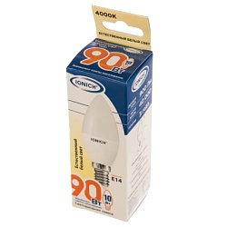 Лампа светодиодная Ionich ILED-SMD2835-C37-10-900-220-4-E14