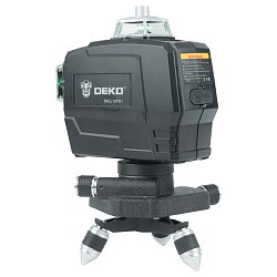 Лазерный нивелир Deko DKLL12PG1 065-0278 (погрешность 0.14 мм/м, защита ip54, самовыравнивание, тренога, кейс)