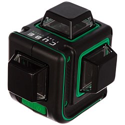 Лазерный уровень Ada CUBE 3-360 GREEN Basic Edition (горизонталь, вертикаль, источник питания 3 AA)