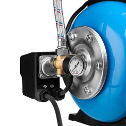 Станция насосная Зубр "Мастер" НАС-М3-1200-Ч автоматическая, 1200 Вт, 63 л/мин, напор 46 м, бак 20 л