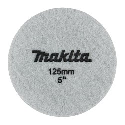 Насадка полировальная из поролона Makita D-62577, 125 мм, плоская, черная, липучка