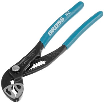 Изображение товара Клещи переставные Gross 15711, кнопочный механизм, обливные рукоятки, 180 мм