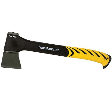 Изображение товара Топор Hanskonner HK1015-01-FB0440, 440г, фиберглассовая рукоятка с TPE, кованый, PTFE покрытие