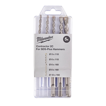 Изображение товара Набор буров Milwaukee 4932471242 SDS+ для бетонных работ, 5 шт