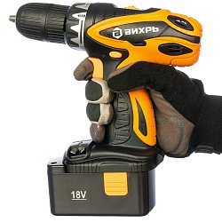 Аккумуляторная дрель-шуруповерт Вихрь ДА-18-2К 72/14/5