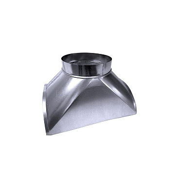 Изображение товара Врезка из оцинкованной стали для воздуховодов Лиссант 1080603430, 250x200 мм