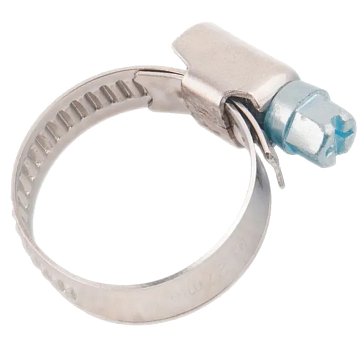 Изображение товара Хомут металлический Сибртех 47555 для труб 8-12 мм, 100 шт