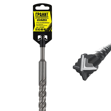 Изображение товара Бур Гранит 422450 SDS-Plus 22x450 мм для бетона и кирпича