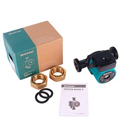 Насос циркуляционный с гайками Shinhoo BASIC S 32-6S 71211005 к газовому котлу