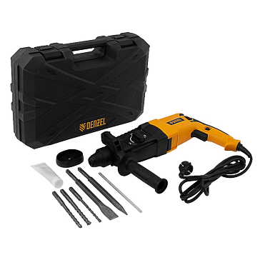 Изображение товара Электрический перфоратор Denzel RHH-800-26 26607 SDS-Plus 800 Вт