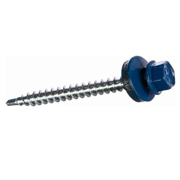 Изображение товара Саморез кровельный Starfix SMV1-51617-5, 4.8х70 мм цинк, шайба с прокл., PT1, RAL 5005 (5 кг) 