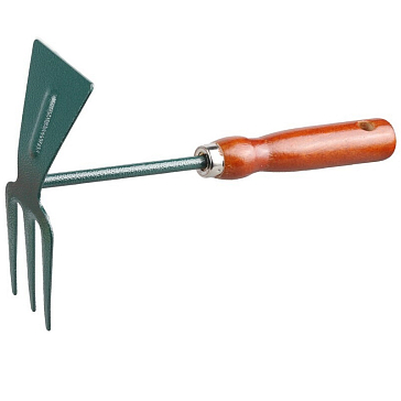 Изображение товара Мотыжка садовая Grinda 8-421235_z01 250 мм 3 зубца сталь дерево Германия