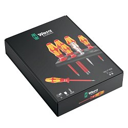 Набор диэлектрических отверток Wera Kraftform Plus 160 I/7 Rack 006147 (до 1000 В)