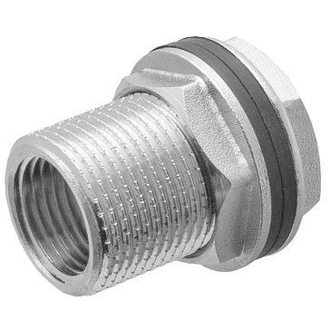 Изображение товара Штуцер Masterprof ИС.071267 для водопровода 3/4 резьба латунь серебро