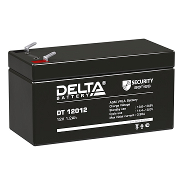 Изображение товара Аккумулятор Delta DT 12012 265388 (AGM, 12в, 1.2 Ач, страна изготовления Китай)