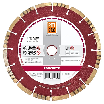 Изображение товара Круг отрезной алмазный PDT Concrete 125 мм для бетона и камня