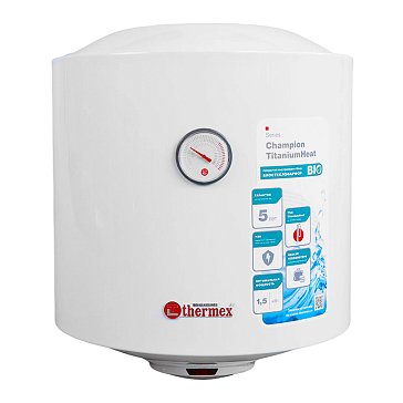 Изображение товара Накопительный водонагреватель Thermex TitaniumHeat 50 V (мощность 1.5 кВт, способ установки вертикальный, настенный монтаж)