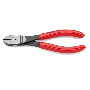 Изображение товара Бокорезы особо мощные Knipex KN-7401160, 160 мм, фосфатированные, обливные ручки