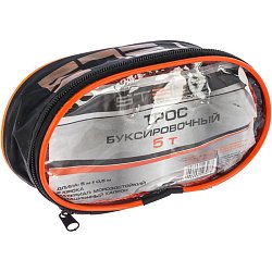 Трос буксировочный Stels 54381, нагрузка 5 т, длина 5 м