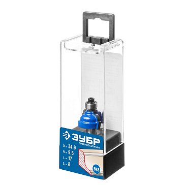 Изображение товара Фреза кромочная калевочная №7 Зубр Профессионал 34.9мм радиус 9.5мм