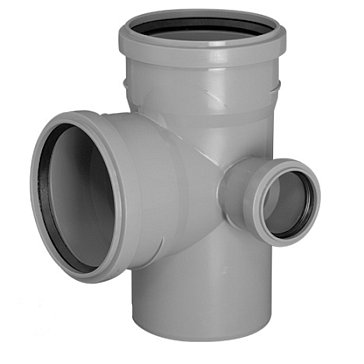 Изображение товара Крестовина канализационная Tebo полипропилен 110-110-50 87,5 град.