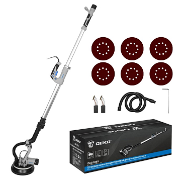 Изображение товара Эксцентриковая шлифмашина Deko DKG1050 для стен и потолков