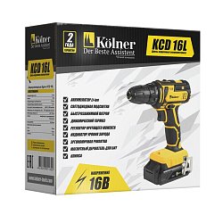 Аккумуляторная дрель-шуруповерт Kolner KCD 16L 4610092011622