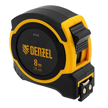 Изображение товара Рулетка Denzel 31533 8м сталь магнитный зацеп автоматическая возвращение