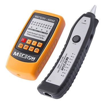 Изображение товара Тестер-трассоискатель кабельный Мегеон 40060 электронный с температурным диапазоном 0-50°C