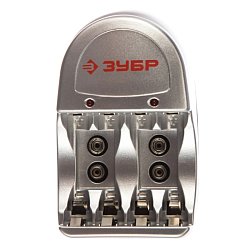 Зарядное устройство Зубр для никель-металлгидридных (Ni-Mh) аккумуляторов, 4хААА/АА 59233-4