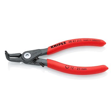 Изображение товара Щипцы прецизионные для внутренних стопорных колец Knipex KN-4841J11, ограничитель, губки 90°, Ø 12-25 мм, длина 130 мм