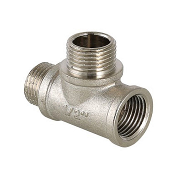 Изображение товара Тройник латунный с двумя переходами Valtec НР 1/2" ВР-НР-НР VTr.133.N.0004 