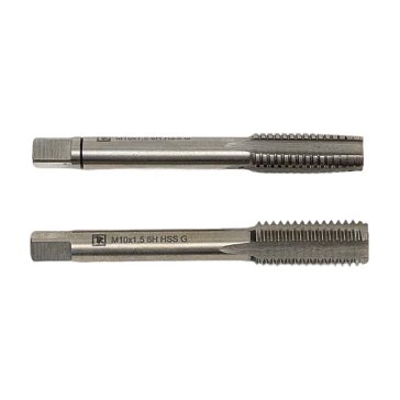 Изображение товара Набор метчиков Thorvik MT1015S2 T-COMBO 052820 двухпроходных ручных универсальных М10х1.5, HSS-G, 2 шт.