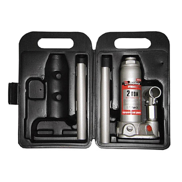 Изображение товара Домкрат гидравлический бутылочный Matrix 50750 (2т, 181-345мм, в кейсе)