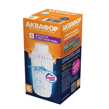 Изображение товара Умягчающий сменный модуль Аквафор В100-6 для воды 300 л, Россия
