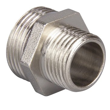 Изображение товара Ниппель переходной Tebo 1 1/4 x 1 дюйм для горячей воды никелированная латунь